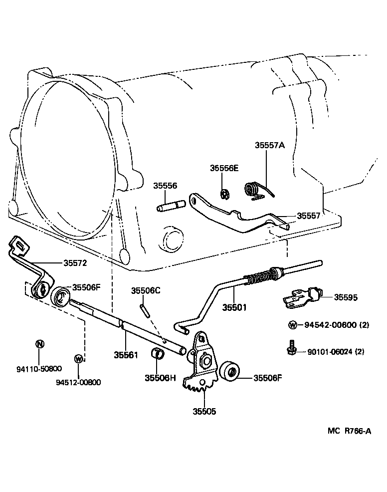  TOYOACE DYNA |  THROTTLE LINK VALVE LEVER ATM