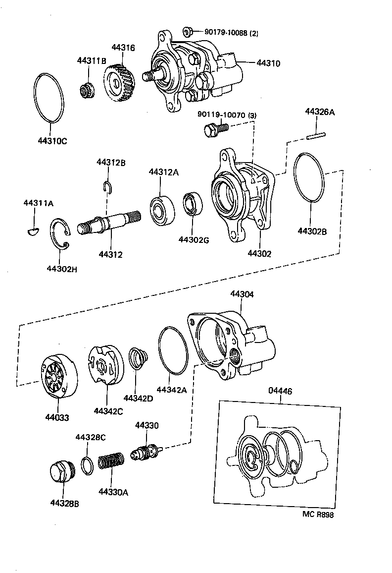  COASTER |  VANE PUMP RESERVOIR POWER STEERING