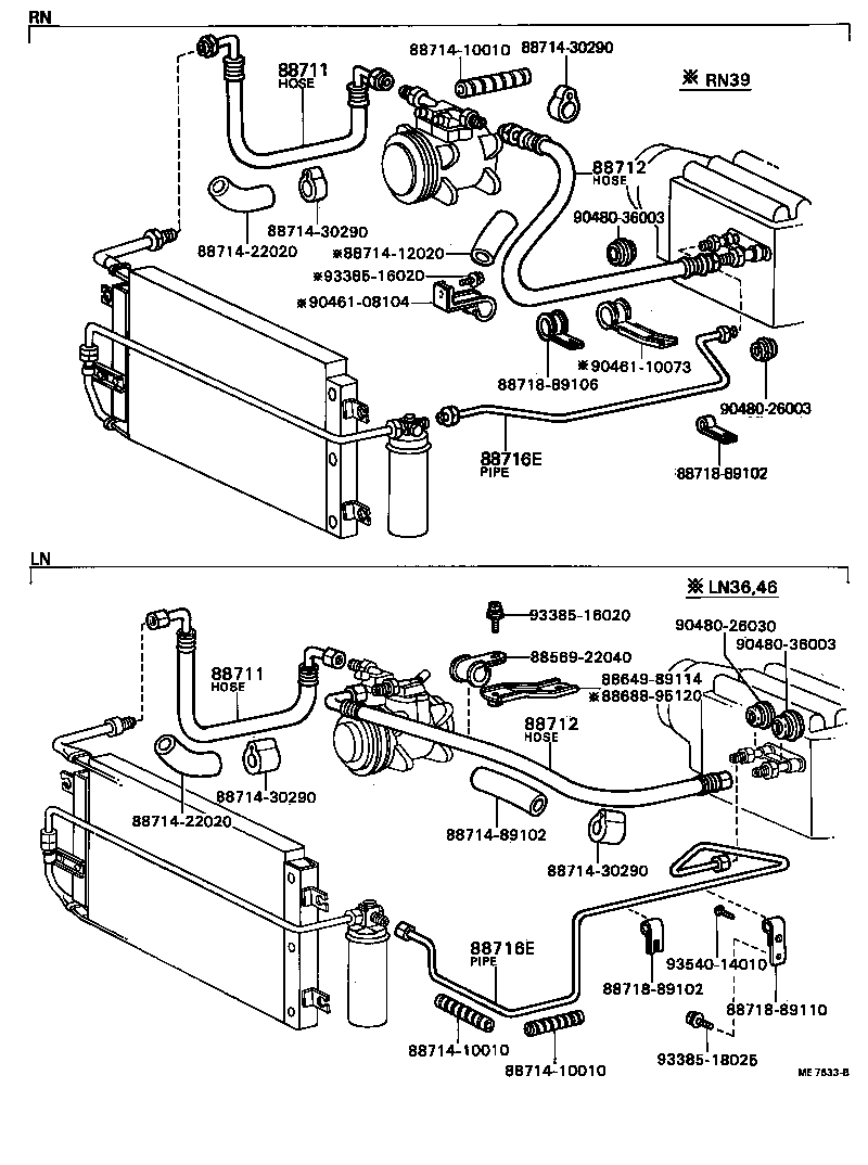  HILUX |  HEATING AIR CONDITIONING COOLER PIPING