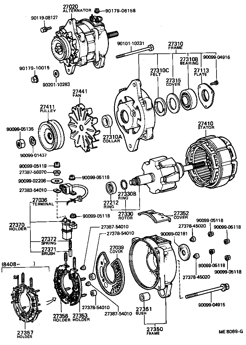  HILUX |  ALTERNATOR