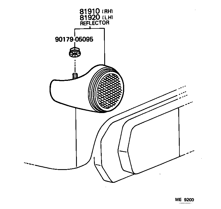  LAND CRUISER 40 50 |  REFLEX REFLECTOR