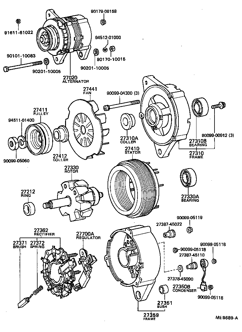  COASTER |  ALTERNATOR