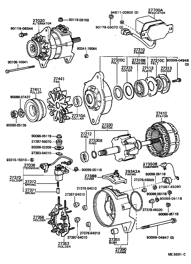  COASTER |  ALTERNATOR