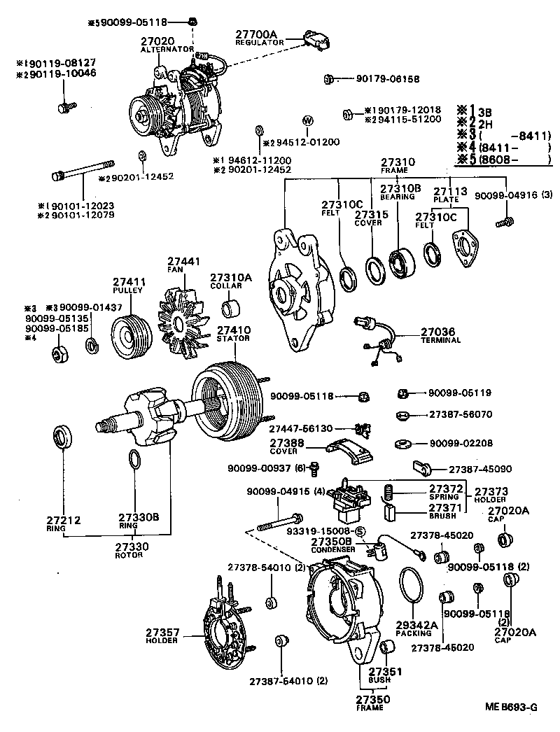  COASTER |  ALTERNATOR