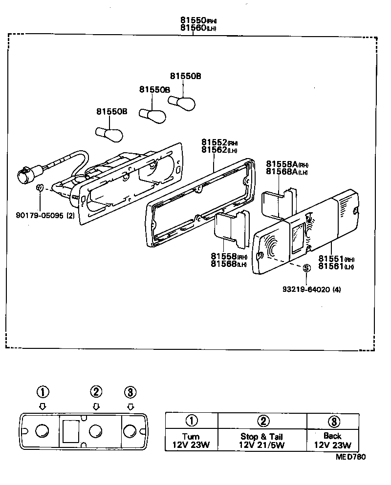  HILUX |  REAR COMBINATION LAMP