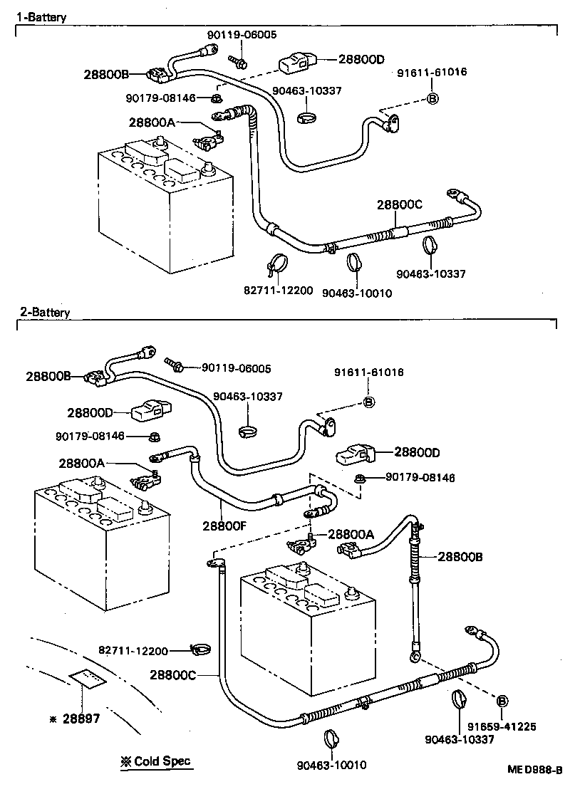  HILUX |  BATTERY BATTERY CABLE