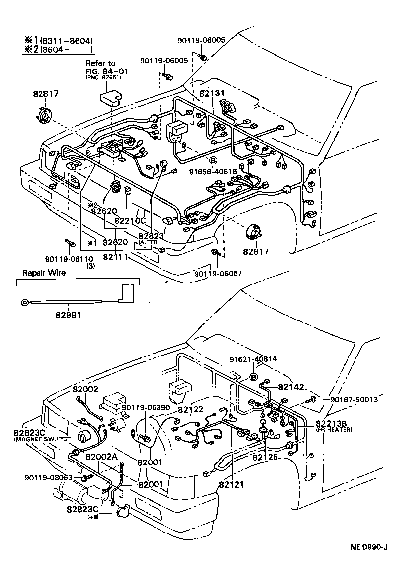  HILUX |  WIRING CLAMP
