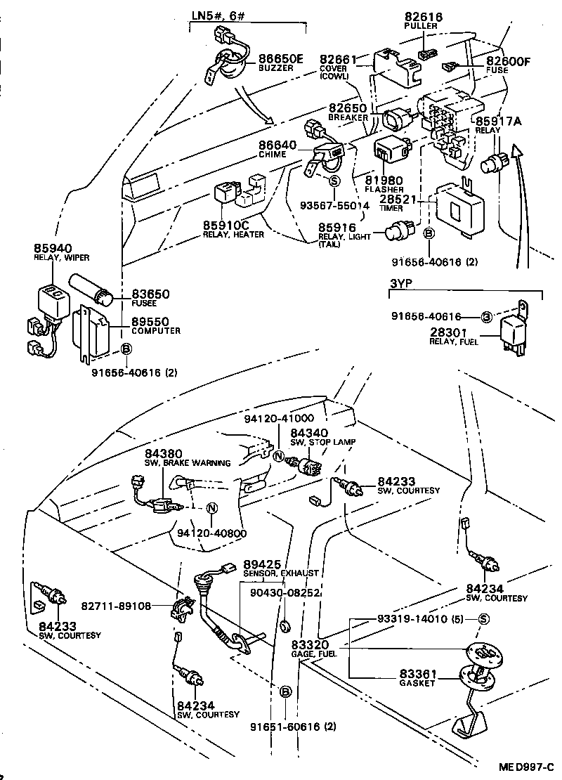  HILUX |  SWITCH RELAY COMPUTER