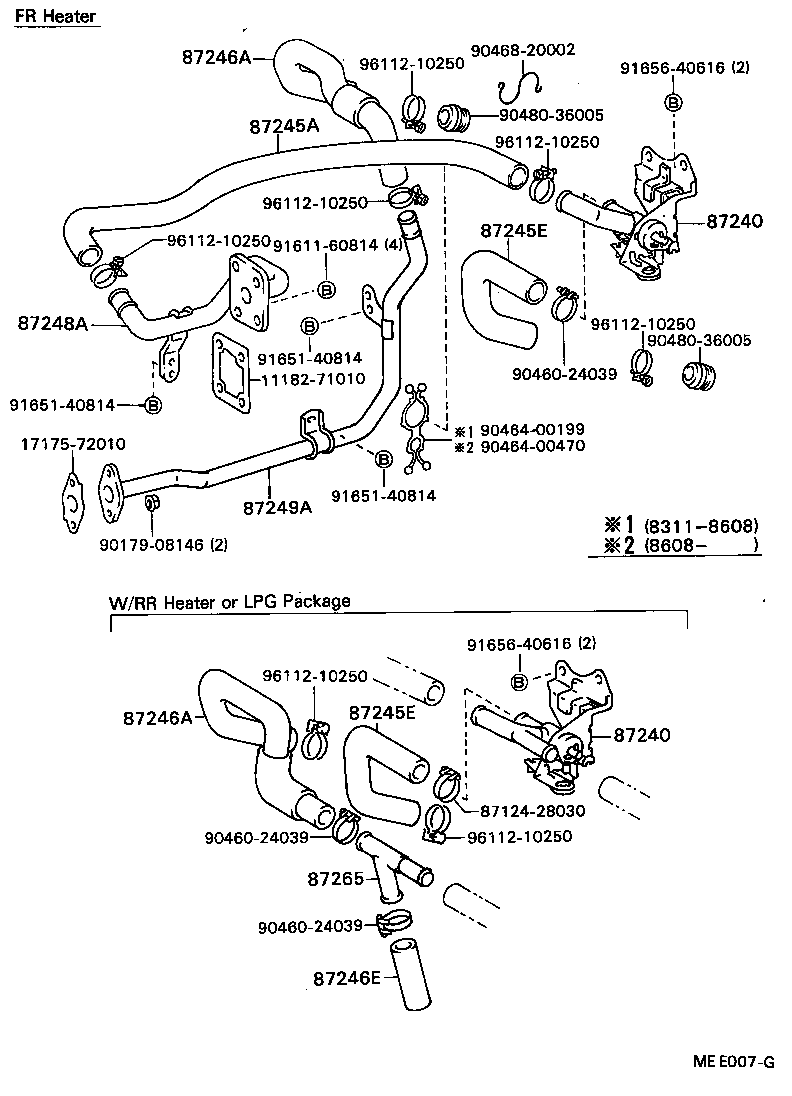  HILUX |  HEATING AIR CONDITIONING WATER PIPING