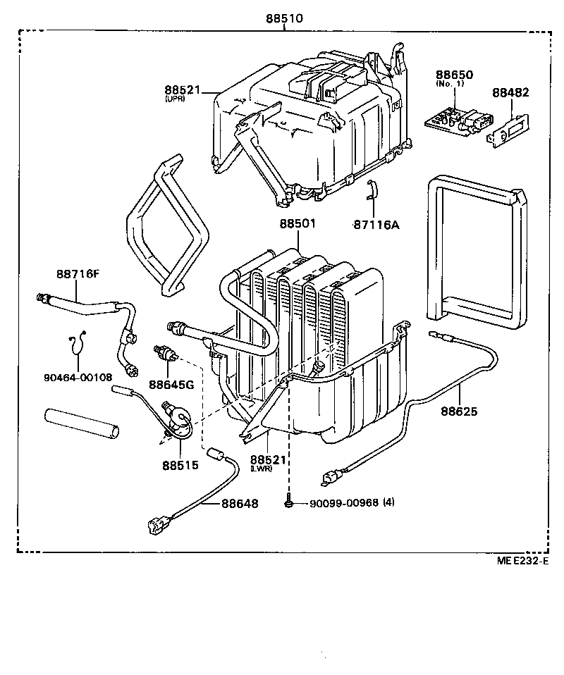  HILUX |  HEATING AIR CONDITIONING COOLER UNIT