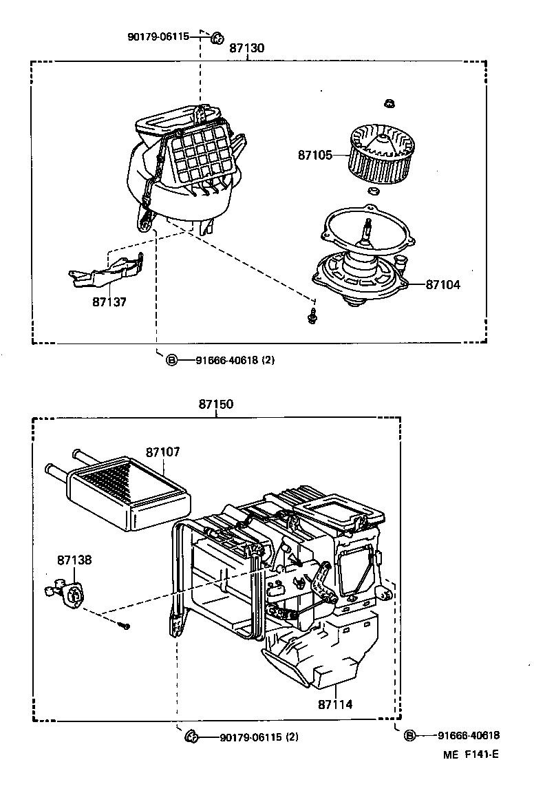  STARLET |  HEATING AIR CONDITIONING HEATER UNIT BLOWER