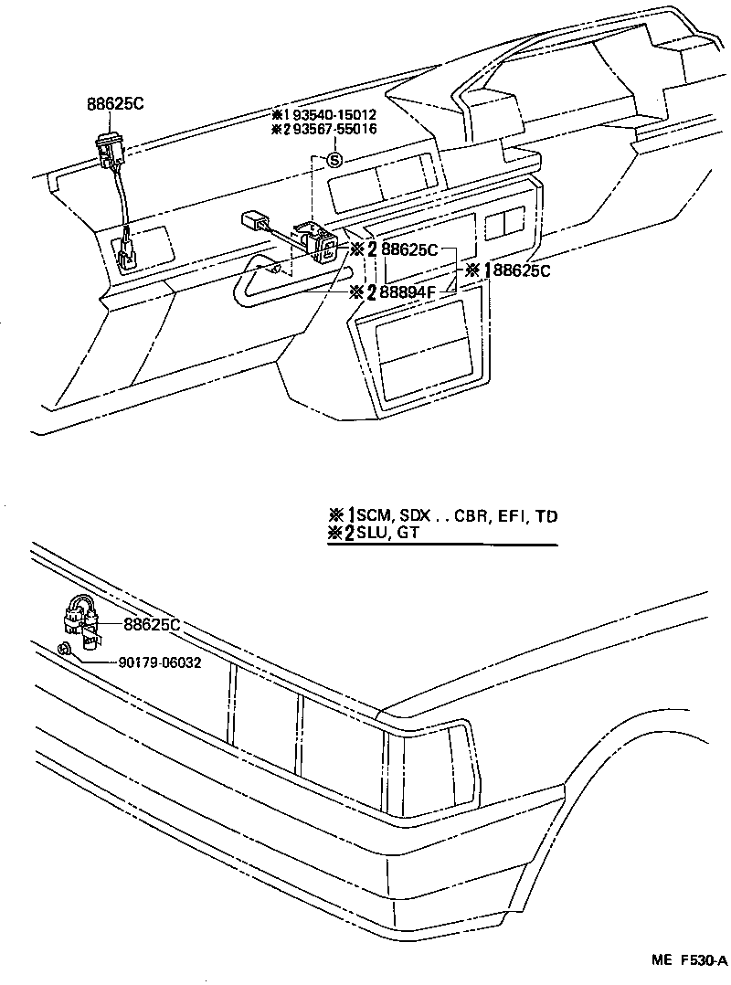  CRESTA |  HEATING AIR CONDITIONING CONTROL AIR DUCT