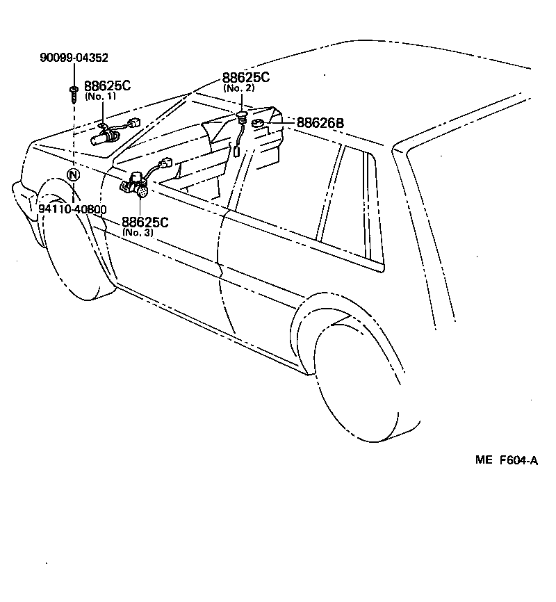  STARLET |  HEATING AIR CONDITIONING CONTROL AIR DUCT