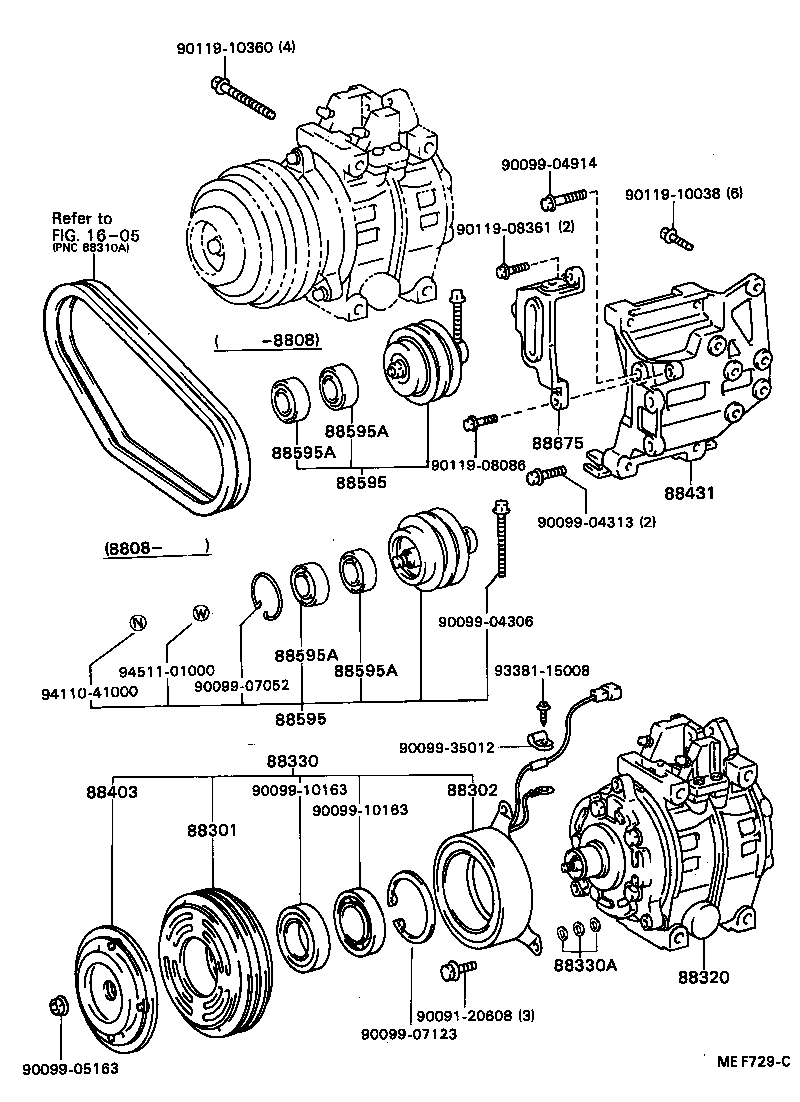  COASTER |  HEATING AIR CONDITIONING COMPRESSOR