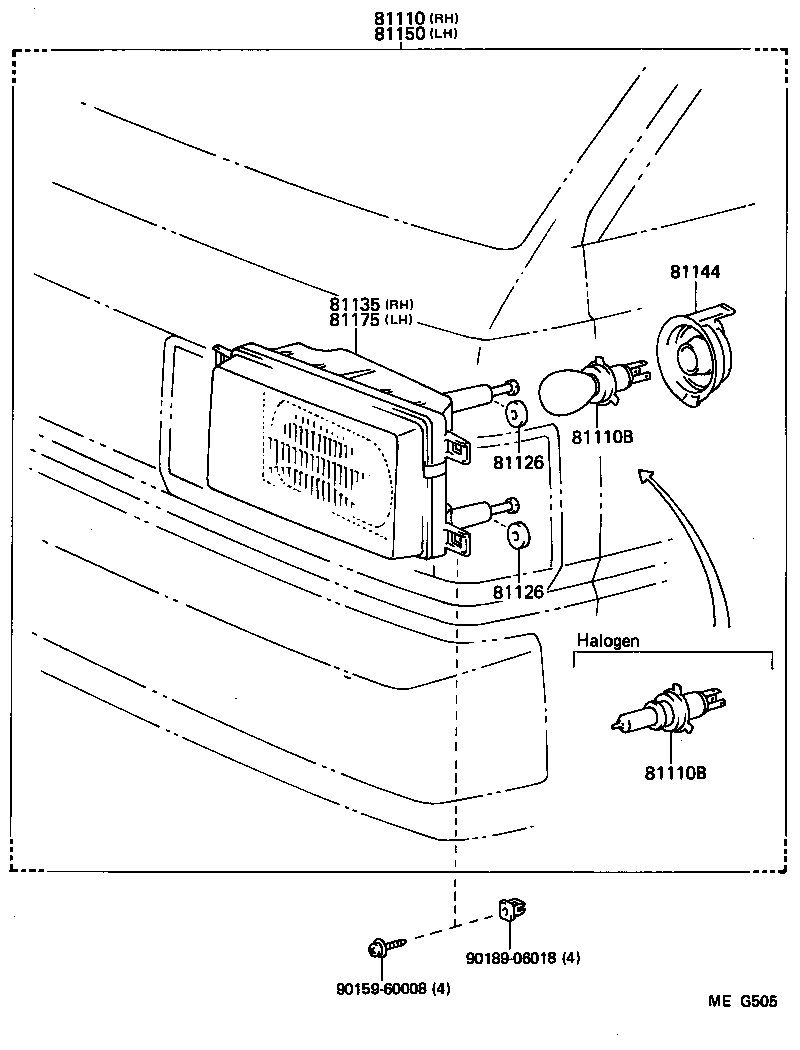 LITEACE VAN WAGON |  HEADLAMP