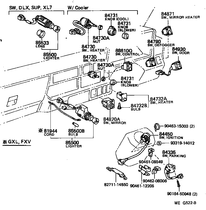  LITEACE VAN WAGON |  SWITCH RELAY COMPUTER