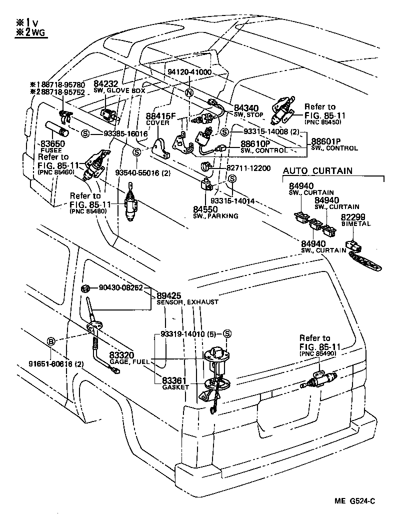 LITEACE VAN WAGON |  SWITCH RELAY COMPUTER