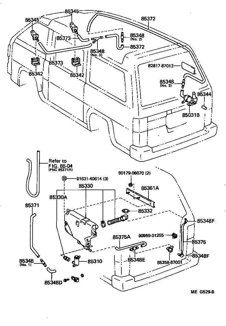  LITEACE VAN WAGON |  WINDSHIELD WASHER