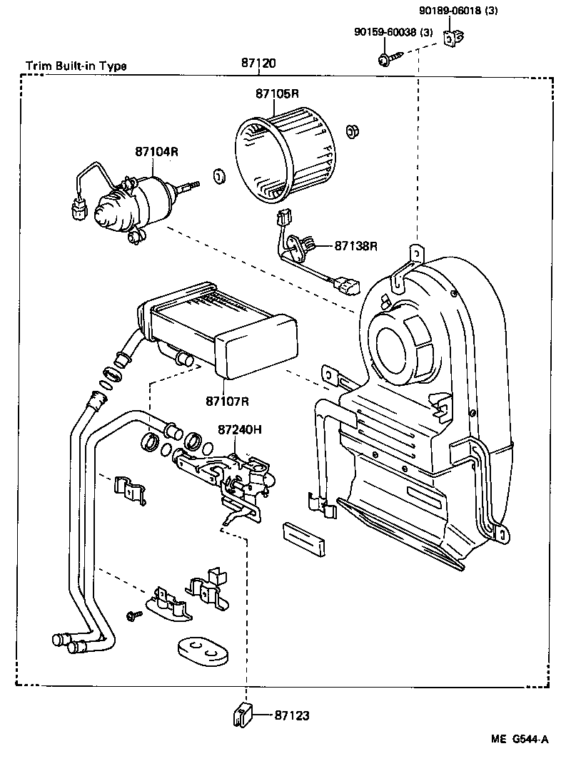  LITEACE VAN WAGON |  HEATING AIR CONDITIONING HEATER UNIT BLOWER