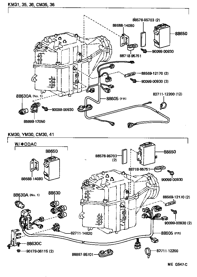  LITEACE VAN WAGON |  HEATING AIR CONDITIONING COOLER UNIT