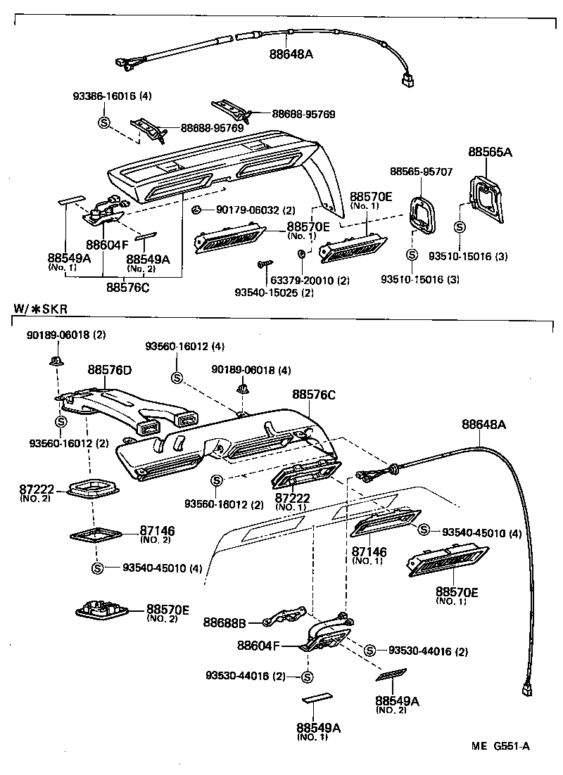  LITEACE VAN WAGON |  HEATING AIR CONDITIONING CONTROL AIR DUCT