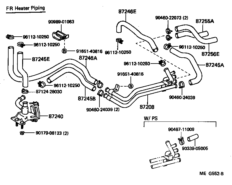  LITEACE VAN WAGON |  HEATING AIR CONDITIONING WATER PIPING