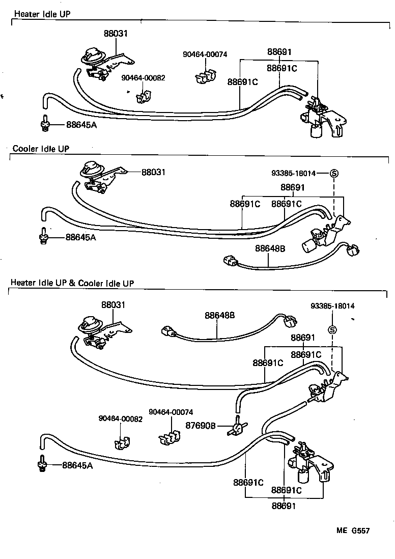  LITEACE VAN WAGON |  HEATING AIR CONDITIONING VACUUM PIPING