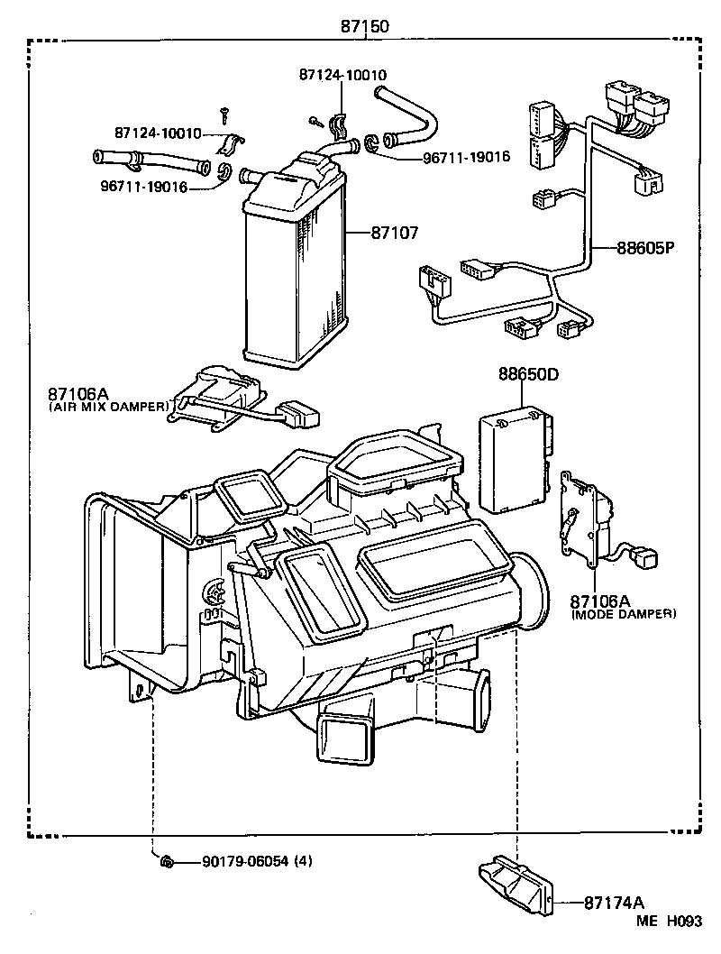  SUPRA |  HEATING AIR CONDITIONING HEATER UNIT BLOWER
