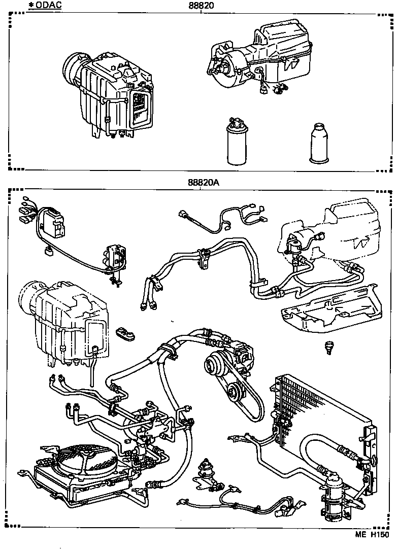  LITEACE VAN WAGON |  HEATING AIR CONDITIONING SET