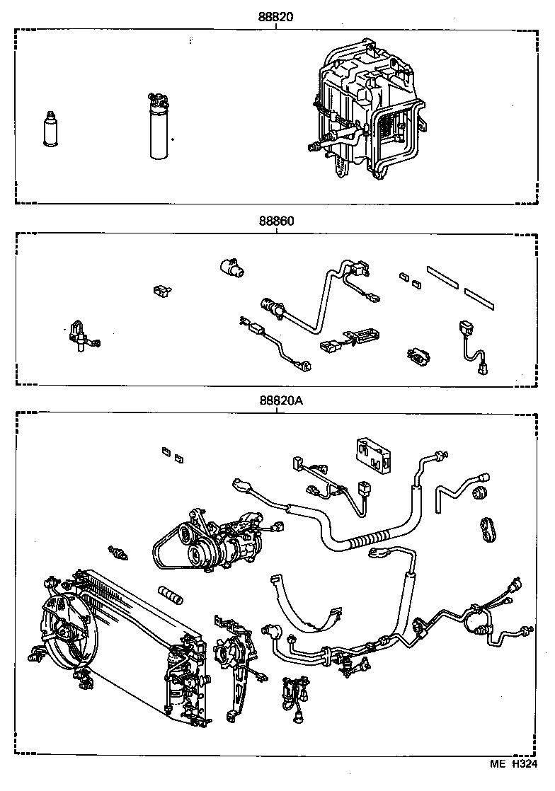  SUPRA |  HEATING AIR CONDITIONING SET