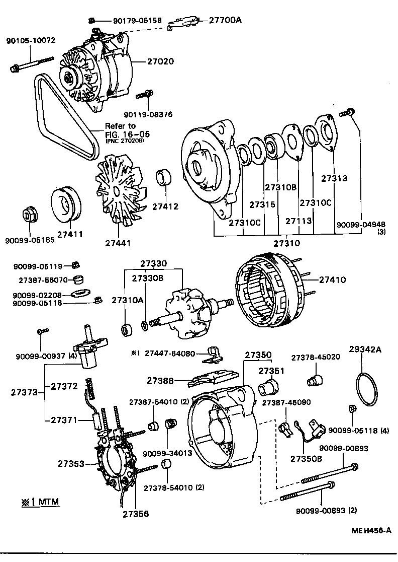  CAMRY VISTA |  ALTERNATOR