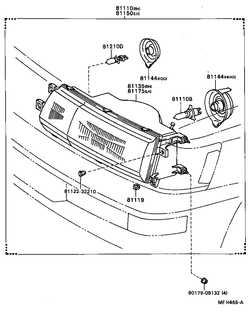  CAMRY VISTA |  HEADLAMP