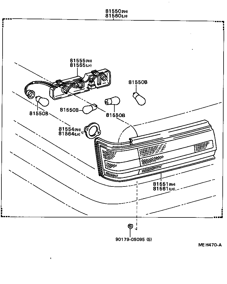  CAMRY VISTA |  REAR COMBINATION LAMP