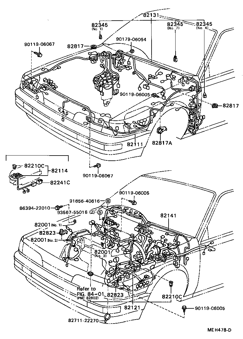  CAMRY VISTA |  WIRING CLAMP