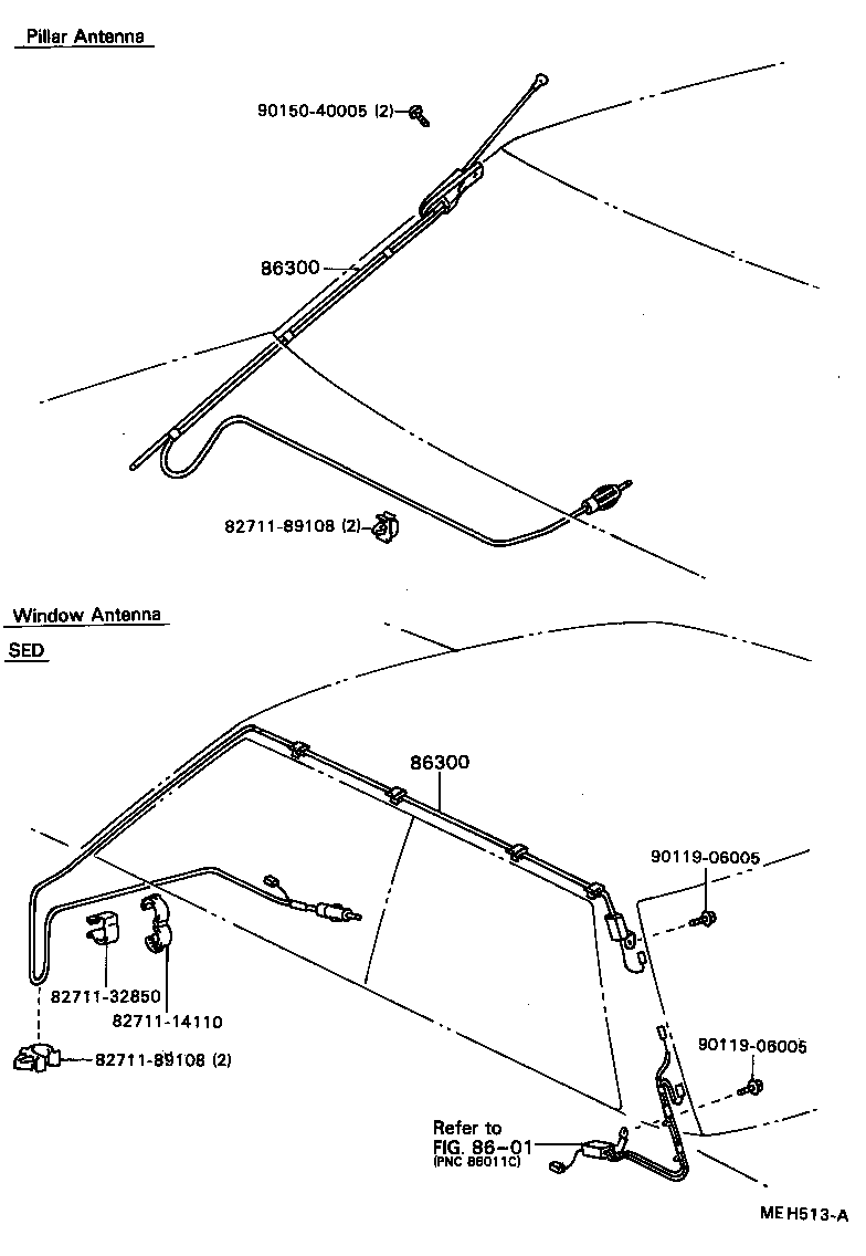  CAMRY VISTA |  ANTENNA