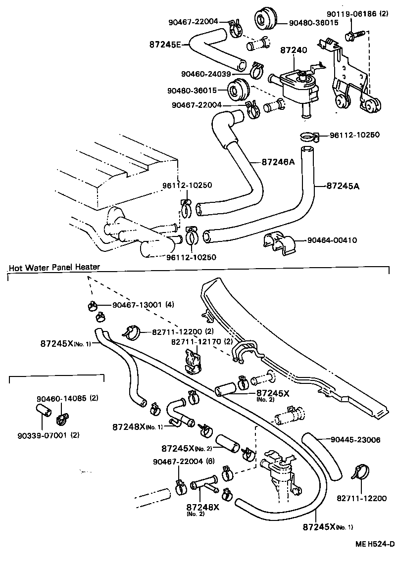  CAMRY VISTA |  HEATING AIR CONDITIONING WATER PIPING