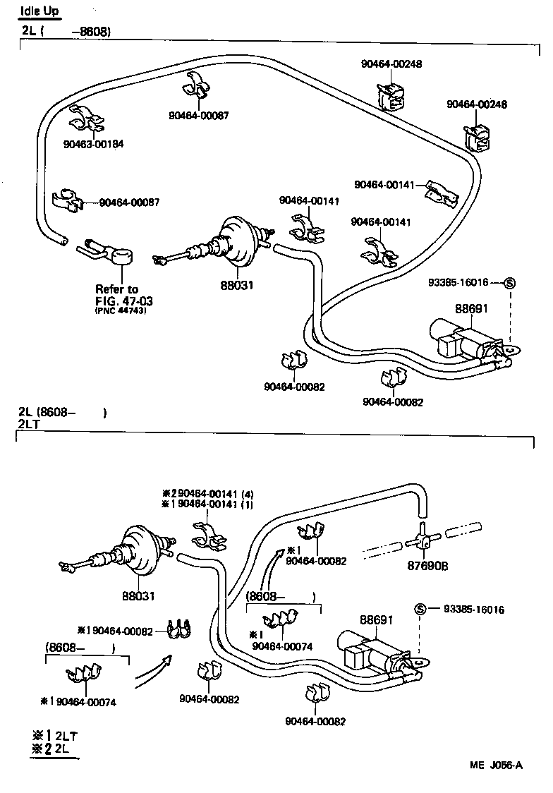  CRESTA |  HEATING AIR CONDITIONING VACUUM PIPING