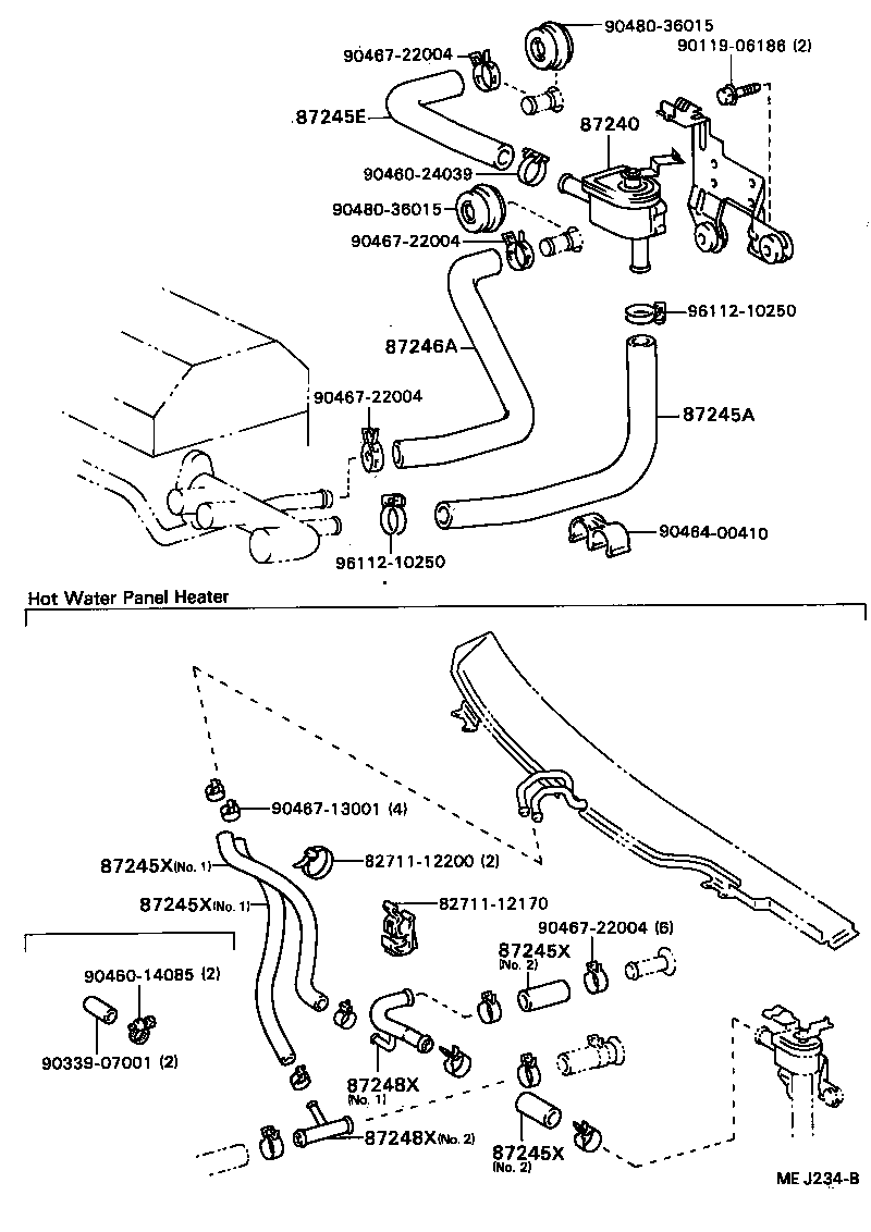  CAMRY VISTA |  HEATING AIR CONDITIONING WATER PIPING