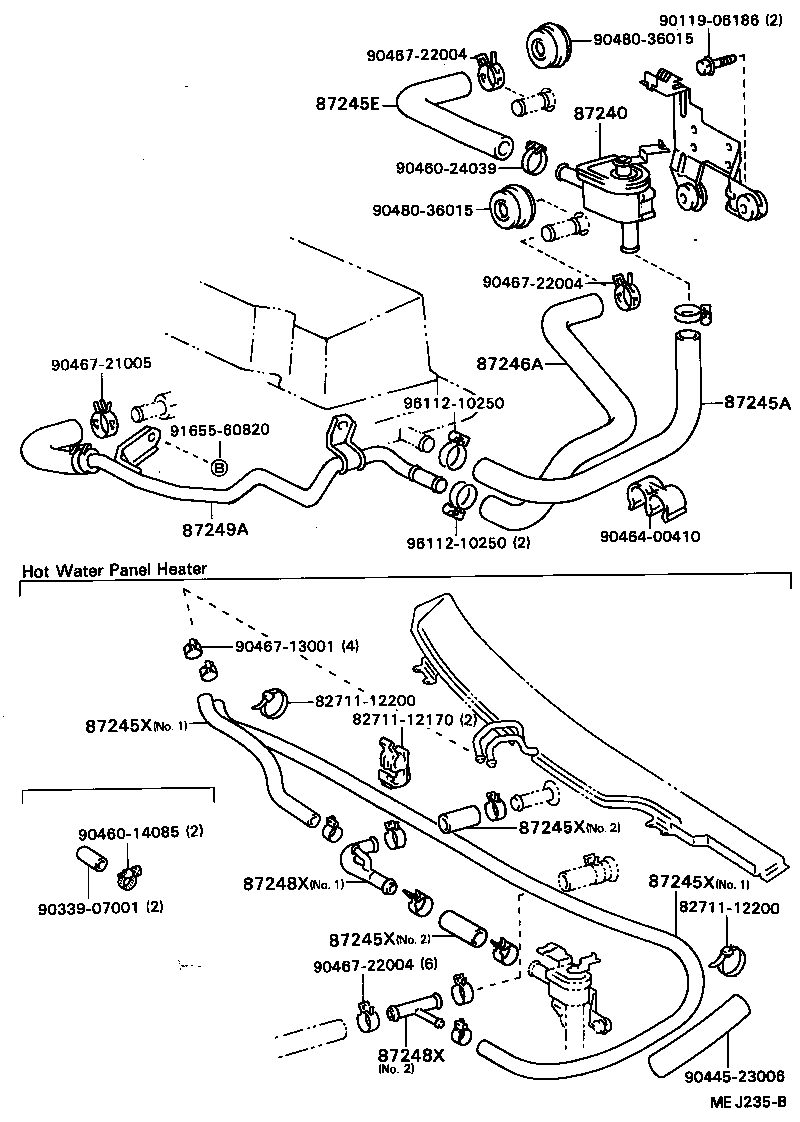  CAMRY VISTA |  HEATING AIR CONDITIONING WATER PIPING