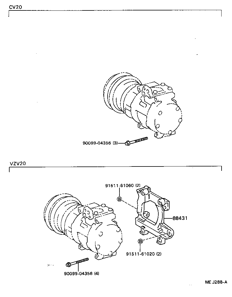  CAMRY VISTA |  HEATING AIR CONDITIONING COMPRESSOR