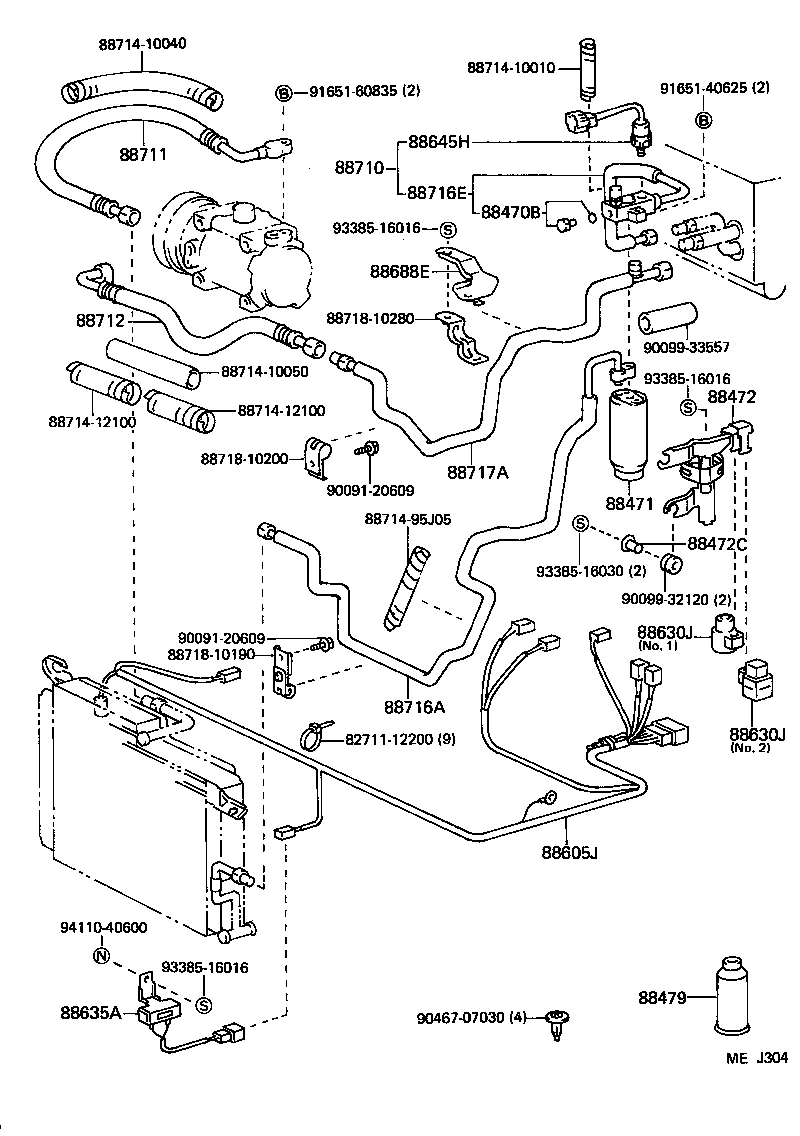  STARLET |  HEATING AIR CONDITIONING COOLER PIPING