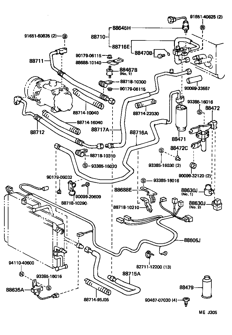  STARLET |  HEATING AIR CONDITIONING COOLER PIPING