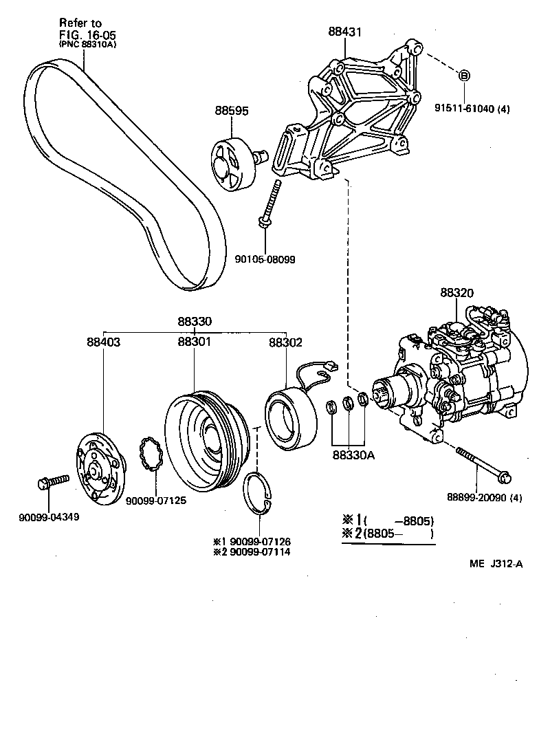  STARLET |  HEATING AIR CONDITIONING COMPRESSOR