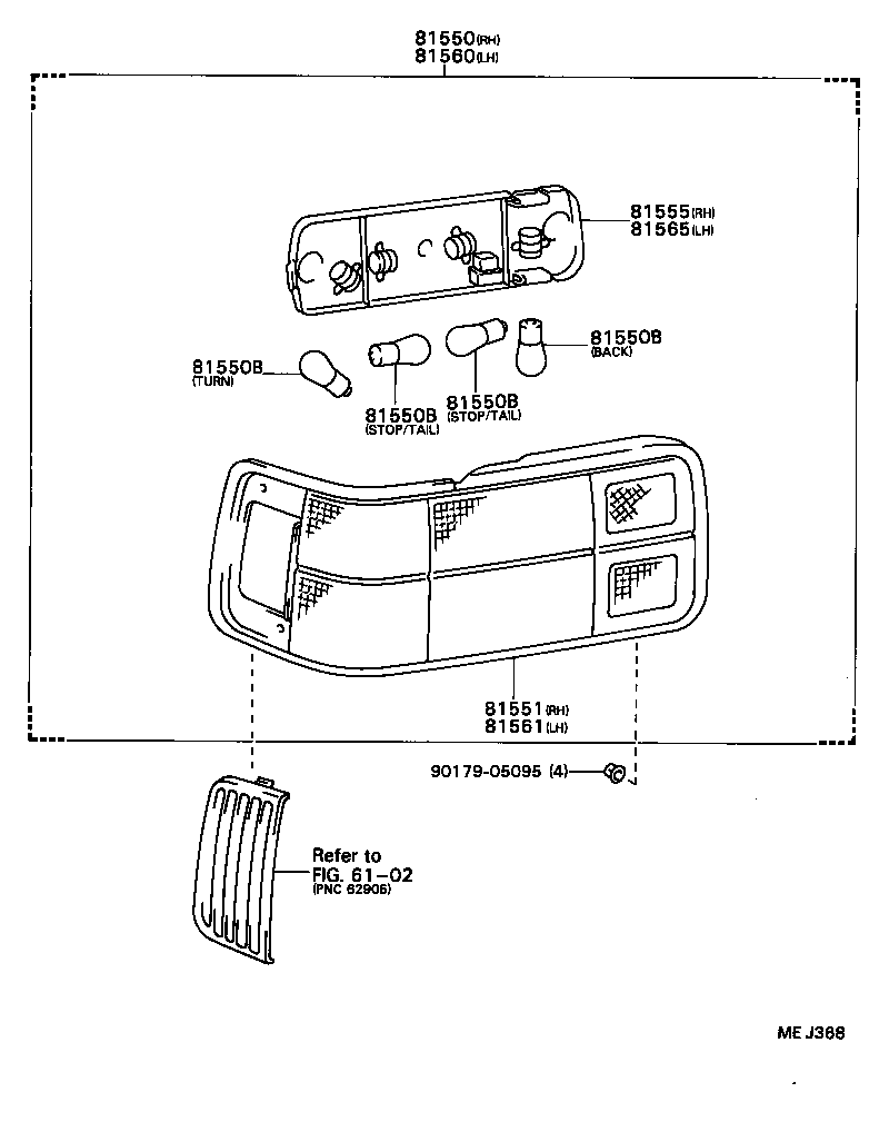  CELICA |  REAR COMBINATION LAMP