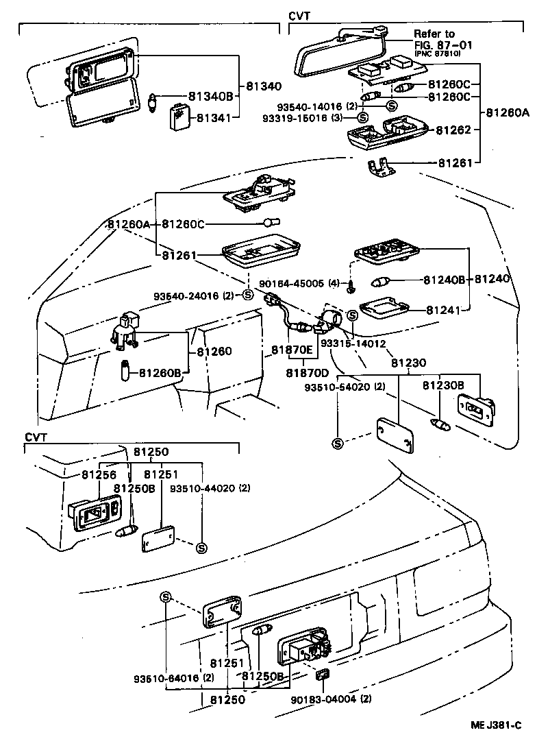  CELICA |  INTERIOR LAMP