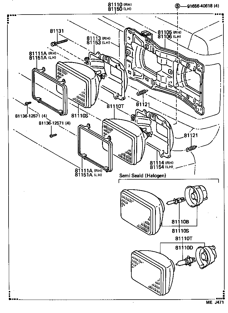  LAND CRUISER VAN |  HEADLAMP