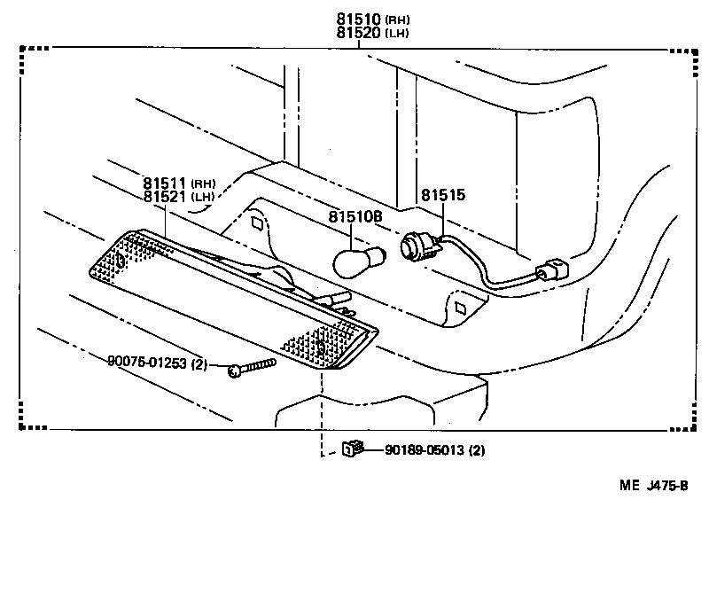  LAND CRUISER VAN |  FRONT TURN SIGNAL LAMP