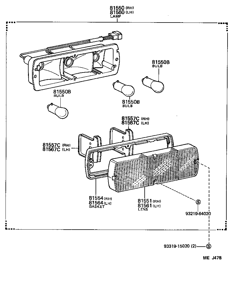  LAND CRUISER VAN |  REAR COMBINATION LAMP