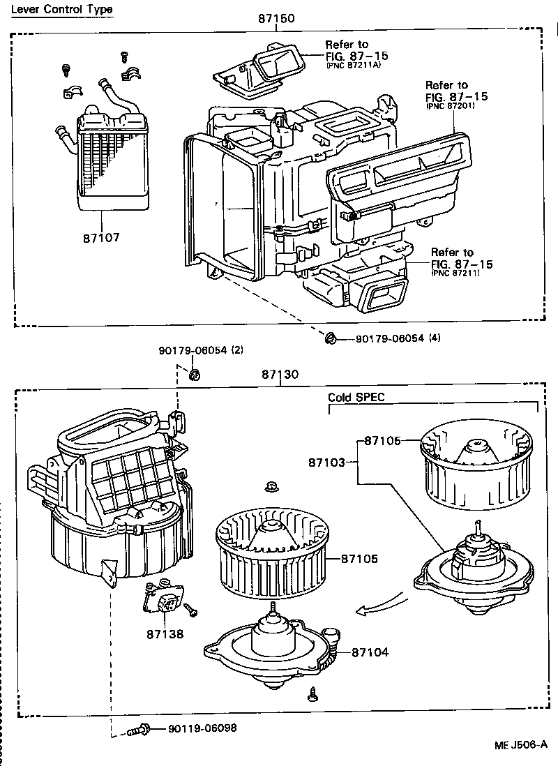  CELICA |  HEATING AIR CONDITIONING HEATER UNIT BLOWER