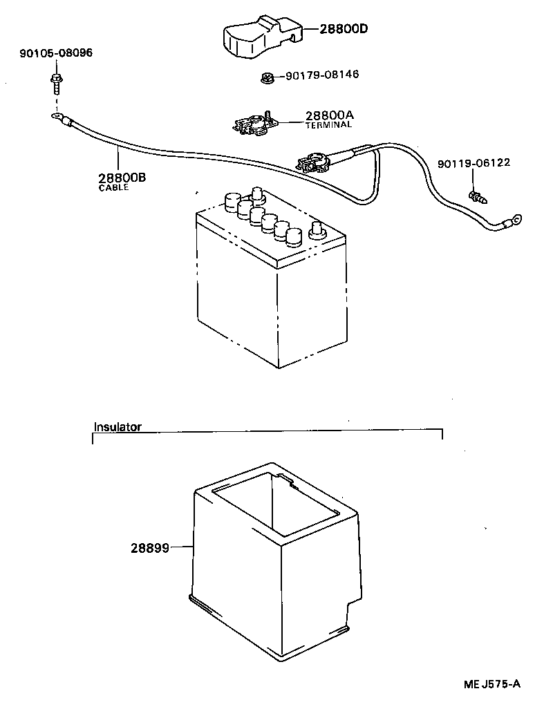  CELICA |  BATTERY BATTERY CABLE